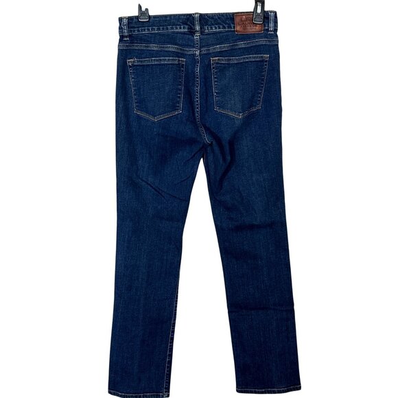 LRL Lauren Ralph Lauren Heritage Jeans Women Size 8 Mid Rise Straight Leg Blue - Picture 5 of 8